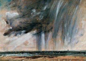 Tempête sur la mer, étude de paysage marin avec nuages de pluie, ca 1824-1828, par John Constable (1776-1837) - John Constable