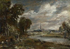 Cathédrale de Salisbury depuis la rivière Nadder - John Constable