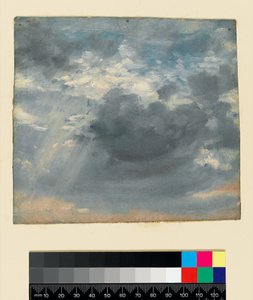 Étude de ciel avec un rayon de soleil, vers 1822 - John Constable