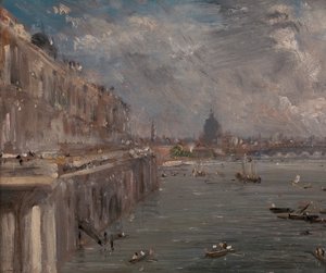 Terrasse de Somerset House depuis le pont de Waterloo