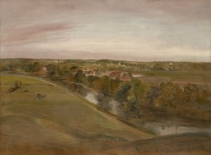 Stratford Saint Mary depuis les Coombs, vers 1800