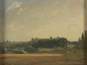 Vue Vers le Presbytère, East Bergholt - John Constable