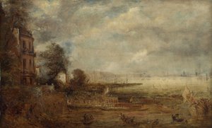 Pont de Waterloo vu des escaliers de Whitehall, vers 1829 - John Constable