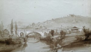 Bath. Pont de St. James - John Cooke Bourne