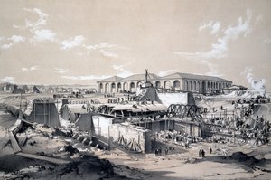 Construction de la maison de la machine stationnaire, Camden Town, 26 avril 1837