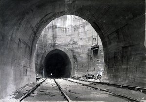 Grand puits de ventilation, tunnel de Kilsby, Northamptonshire, 1837-38