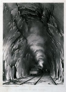 Intérieur du Tunnel de Box, 1846 - John Cooke Bourne