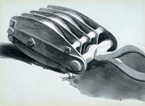 Poulie utilisée dans la construction ferroviaire, 1833-38 - John Cooke Bourne