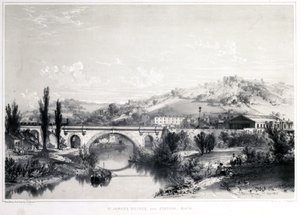 Pont et Gare de St. James, Bath, 1846 - John Cooke Bourne