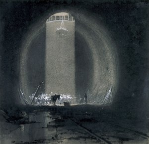 Puits de travail, tunnel de Kilsby, Northamptonshire, 8 juillet 1837 - John Cooke Bourne