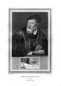 Tiziano Vecelli Titien, peintre de la Haute Renaissance italienne, 1825