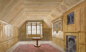 Intérieur de la salle du conseil dans la Tour Blanche, Tour de Londres, Stepney, Londres, 1883