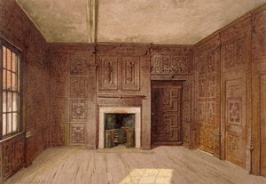 Vue intérieure de la salle Compton Oak, Canonbury House, Islington, Londres, 1887