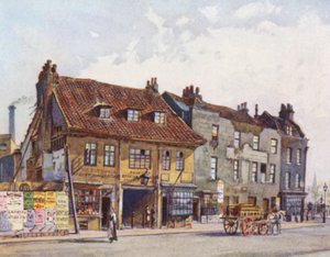 Londres perdu : Maisons du côté ouest de Church Street, Lambeth - John Crowther