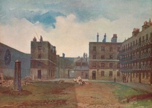 Prison de la Reine Bench - La cour des prisonniers, Borough High Street, Southwark, Londres, 1879
