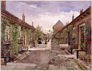 Maisons de retraite des pelletiers, Mile End Road, Stepney, Londres