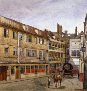 The George Inn, Borough High Street, Southwark, Londres, 1880