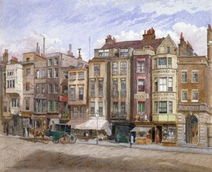 Vue des locaux commerciaux dans le Strand, Westminster, Londres, 1881