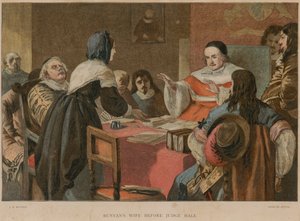 La femme de Bunyan devant le juge Hale
