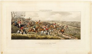 Une lutte pour le départ, planche une de The Leicestershire Hunt