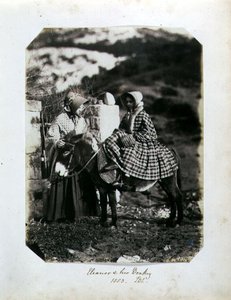 Eleanor et son âne - John Dillwyn Llewelyn