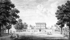 La façade du jardin de Cliveden House dans le comté de Bucks, 1753