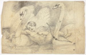 Cupidon et les cygnes - John Downman