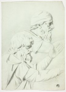Deux hommes de profil (de Bas Relief) - John Downman