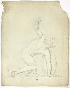 Guerrier blessé de la statue à Rome - John Downman