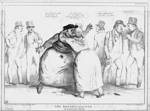 La Réconciliation. Une scène émouvante, 1834