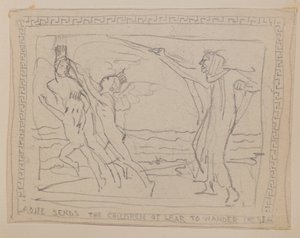Aoife envoie les enfants de Lir errer sur la mer