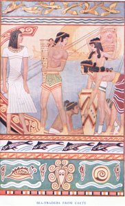 Commerçants maritimes de Crète, illustration de Myths of Crete and Pre-Hellenic Europe - John Duncan