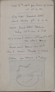 Carnet de croquis contenant 60 croquis et illustrations, écrits sur la peinture à la tempera et les artistes dont Botticelli - John Duncan