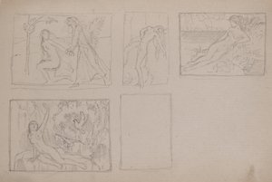 Sans titre [Figures nues dans un paysage] - John Duncan