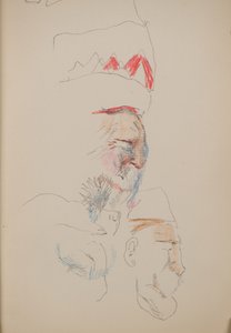 Sans titre [Visages de profil] - John Duncan