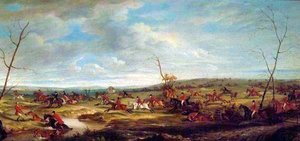 Course près de Melton Mowbray, 1824 - John E. Ferneley