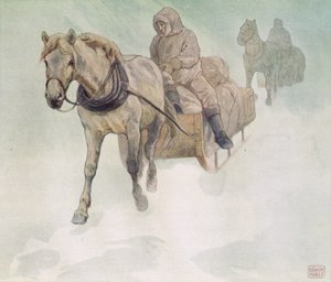 Traîneau à cheval, illustration de 