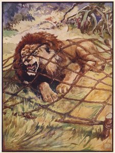 Le lion et la souris - John Edwin Noble