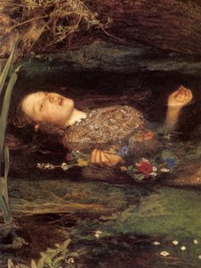 Ophélie, détail - John Everett Millais