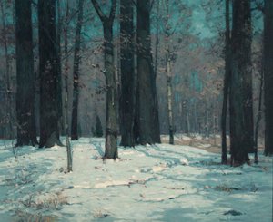 Bois en hiver, vers 1912 - John F. Carlson