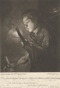 Garçon allumant une bougie - John Faber the younger