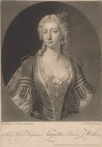 Son Altesse Royale Augusta Princesse de Galles, 1751 - John Faber the younger