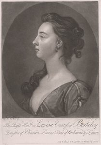 La très honorable Louisa comtesse de Berkeley, fille de Charles Lenox duc de Richmond et Lenox