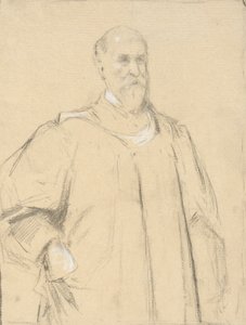Juge Wayland, étude pour une peinture à Yale - John Ferguson Weir