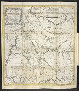 Une carte du Kentucky, dans The Discovery, Settlement and present State of Kentucke - John Filson