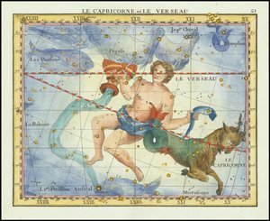 1776 - John Flamsteed - Le Capricorne, et Le Verseau (Capricorn  Aquarius)
