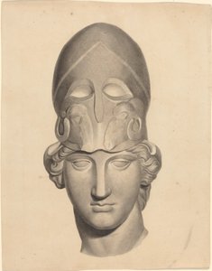 Tête antique avec un casque - John Flaxman