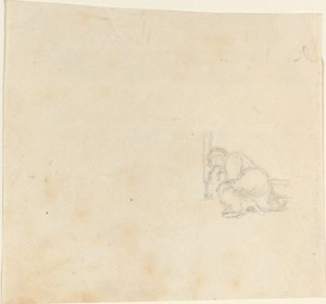 Figure dormant dans une porte