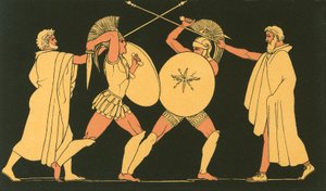 Hector et Ajax séparés par les hérauts - John Flaxman