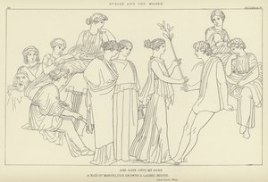 Hésiode et les Muses - John Flaxman